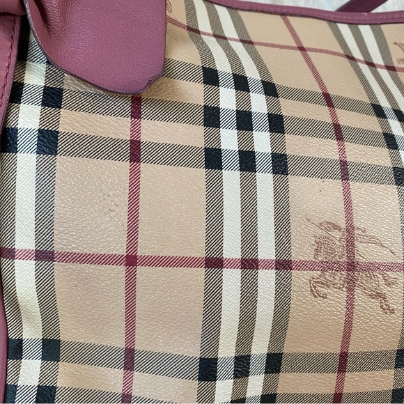 Burberry Haymarket Bows Canter Panel Tote - Picture 9 of 15